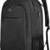 MATEIN Business Laptop Backpack, 15.6 Inch Travel Laptop Bag Rucksack with USB Charging Port, Water-Resistant Bag Daypack for Work College Computer Men Women Backpack, Black - Image 8