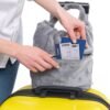 Travel Blanket – Wearable Compact Airplane Blanket - Double Zippered Pockets for Storage –Soft, Lightweight, Packable, & Cozy Throw Blanket for Travel, Car – Easy to Carry & Fold Up