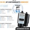 ETA Alkaline Water Filter Bottle for Travel, Camping, Hiking, Backpacking, Emergency, Survival | Removes up to 99.99% of Harmful contaminants, 9.5pH, Protects the Nutrient & Mineral Value, Made in USA - Image 4