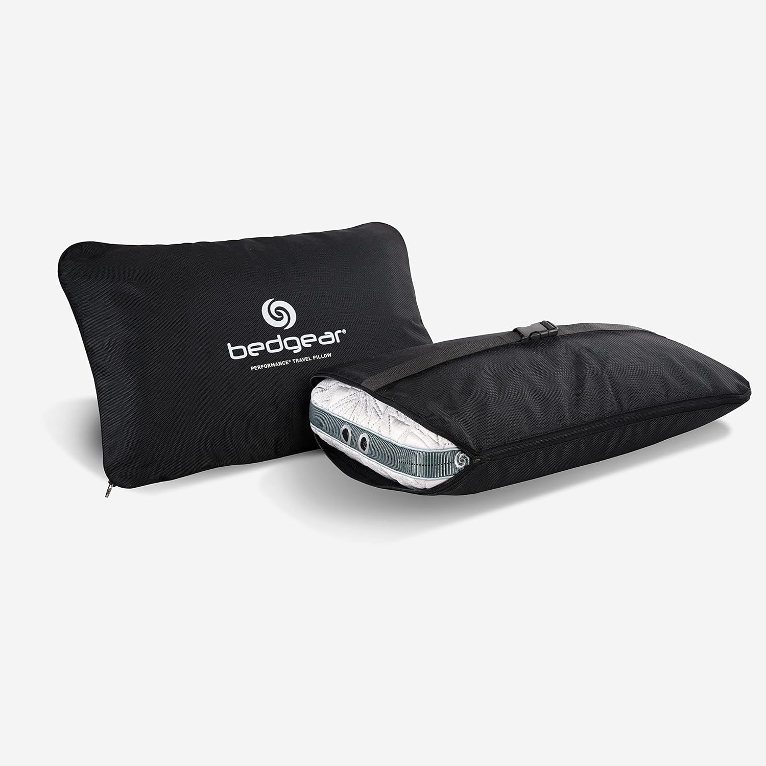 Bedgear Storm Performance Pillow - Travel Size - Cooling Bed Pillow for Hot Sleepers - Medium-Firm Pillow for All Sleep Positions, Hypoallergenic, Washable & Removable Cover - Image 3