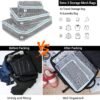 Travel Backpack for Men Women 17 Inch Flight Approved Carry on Backpack Waterproof Large 40L Luggage Daypack Business College Weekender Overnight Laptop Backpack with 3 Packing Cubes, Black - Image 2