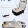 LOVEVOOK Carry On Backpack Women Men as Personal Item Flight Approved, 40L Luggage, 17.3inch Large Daypack Laptop Waterproof Outdoor Sports Travel with 3 Packing Cubes, Black - Image 8