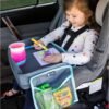 J.L. Childress 3-in-1 Travel Tray & iPad Tablet Holder, Car Seat Lap Tray for Toddlers & Kids, Grey/Teal - Image 7