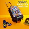 Pokemon Kids Foldable Trolley Suitcase 15”, 10.5 Litres 2 Wheels Black (Black Aop) - Image 5