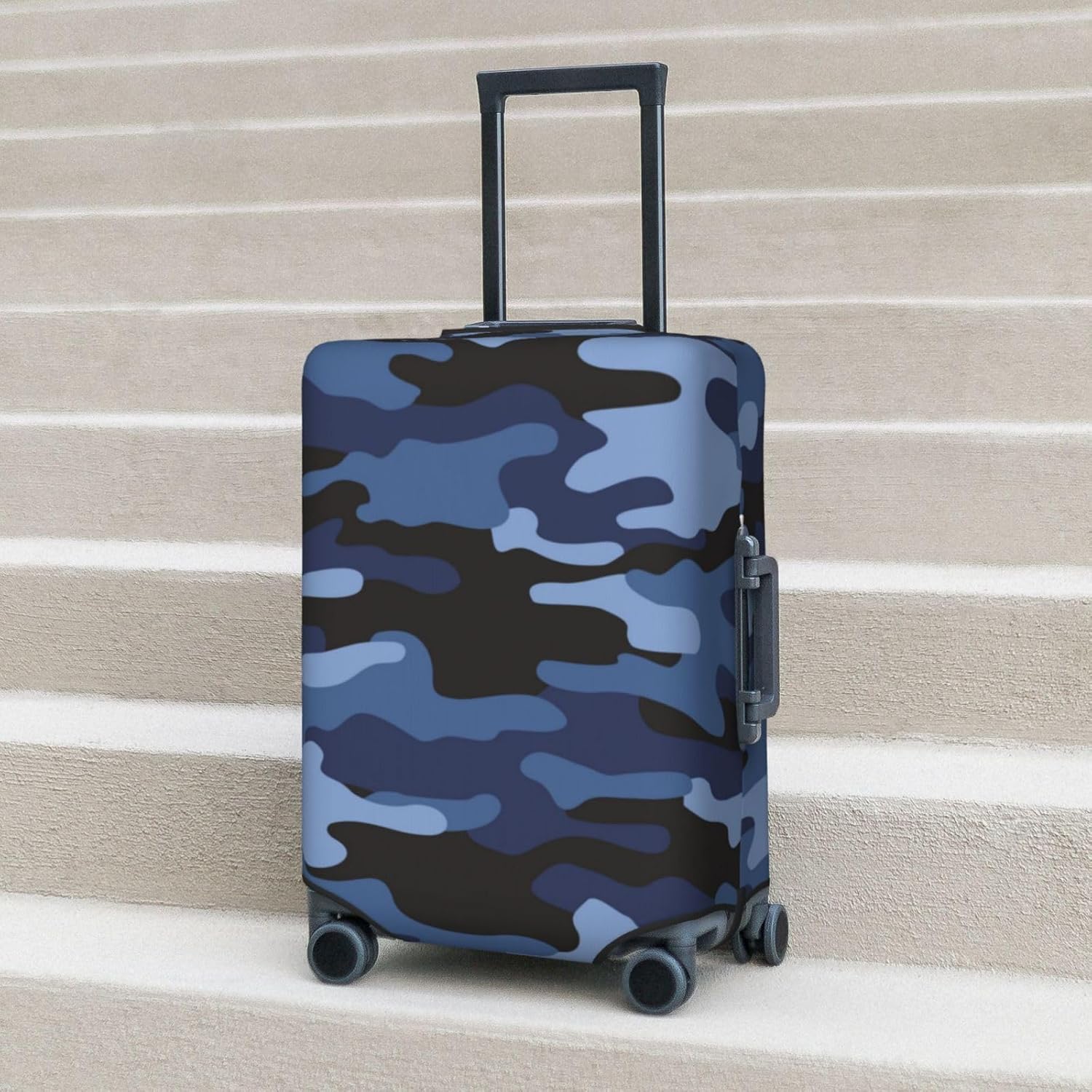Camouflage Texture Luggage Suitcase Covers Elastic Washable Military Camo Luggage Protector Travel Suitcase Protective Cover For Kid And Adult, M (Fit 22-24 Inch Luggage) - Image 9