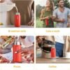Mini Water Bottle 5oz, Small Insulated Water Bottle for Hot&Cold Drinks, Small Thermos with Carry Handle - 100% Leakproof Perfect for School, Travel...(Red) - Image 6