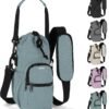 Water Bottle Holder with Strap, 32/40oz Water Bottle Bag Crossbody Insulation Water Bottle Holder with Adjustable Shoulder Strap, 4 Pockets for Walking,Camping,Hikingand Fishing