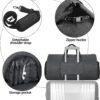 UNIQUEBELLA Carry-on Garment Bag Large Duffel Bag Suit Travel Bag Weekend Bag Flight Bag with Shoe Pouch for Men Women Age: Over 6 Years Old - Image 3