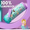 Fimibuke Kids Insulated Water Bottle with Pop-Open Straw & Spout 2-in-1 Lid, 18oz Leak Proof 18/8 Stainless Steel Vacuum Tumbler, BPA-Free Kids Cup For Travel School Boys Girls Toddler 1Pack, Dinosaur - Image 5