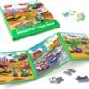 SYNARRY Vehicle Theme Magnetic Puzzles for Toddlers 3-5, 36 Pieces Travel Puzzles for Kids Ages 4-8, Car Airplane Road Trip Activities Magnet Games Toys for 3 4 5 6 Year Old Children Boys Girls Gifts