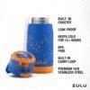ZULU Kids Flex 12oz Tritan Stainless Steel Insulated Water Bottle with Silicone Spout, Leak-Proof Locking Flip Lid and Soft Touch Carry Loop for School Backpack, Lunchbox, and Outdoor Sports, Blue - Image 4