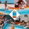 Beach Blanket Waterproof Sandproof, Outdoor Picnic Blankets Sand Free for 4 Adults, Lightweight Quick Drying Beach Mat for Beach Travel, Camping, Hiking, Boho Beach Essentials Accessories - Image 3