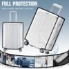 FF1 Luggage Protector Suitcase Cover PVC Bag Dust Proof Travel Suitcase Fits Most 26" - Image 7