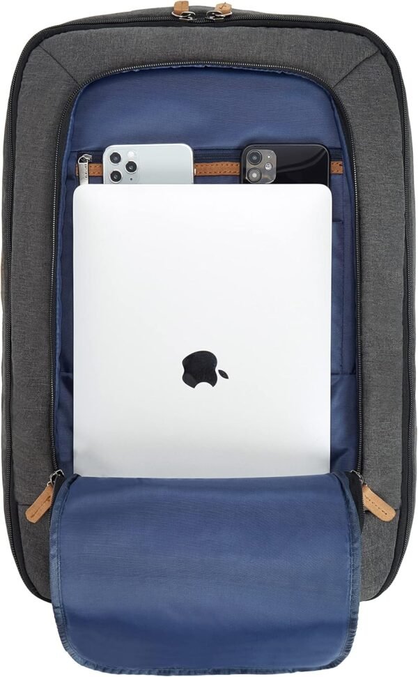 Travelon Transit Carry-On Backpack, Slate, One Size - Image 4