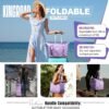 Suitcases With Wheels Expandable Foldable Luggage Bag, Detachable Rolling Duffle Bag With Wheels Carry-On Large Duffel Bag, Collapsible Rolling Travel Bag For Men Women Travel Or Business - Image 3