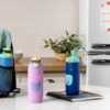 Ello Ellies 12oz Vacuum Insulated Stainless Steel Kids Water Bottle with Straw and Built-in Carrying Handle and Leak-Proof Locking Lid for School Backpack, Lunchbox and Outdoor Sports - Image 2