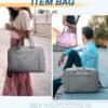 BAGSMART Weekender Bags for Women, Travel Duffle Overnight Bag Personal Item Bag with Shoe Bag for Travel Essentials - Image 2