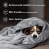 Bedsure Fleece Blankets Twin Size Grey - 300GSM Lightweight Plush Fuzzy Cozy Soft Twin Blanket for Bed, Sofa, Couch, Travel, Camping, 60x80 inches - Image 3