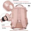 Travel Backpack, Peraonal Item Carry on Backpack Women Airline Approved Carry-ons, Waterproof College Backpack, Business Work Hiking Casual Bag, Fits 16" Laptop, Pink - Image 7