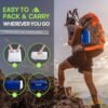 Travel & Camping Cooling Memory Foam Pillow for Backpacking&Airplanes,Small Pillow for Hiking&Car Sleeping with Washable Bamboo Rayon Cover Dual-Sided & Portable Bag,Compressible Compact,Waterproof - Image 3