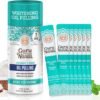 GuruNanda Travel Sachets Coconut Oil Pulling, 7 Essential Oils & Vitamins for Happy Gums - Fresh Breath & Whitening Mouthwash - 7 Pack