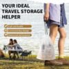 20 Pack Shoe Bags for Travel, 15.7" x 11.8" Clear Travel Shoe Bags for Packing, Large Waterproof Portable Drawstring Travel Shoe Storage Bag Travel Essentials Women for and Men - Image 3
