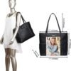 Classic Laptop Leather Tote Bag for 15 15.6 inch Notebook Computers Travel Carrying Bag with Smart Trolley Strap Design - Image 6