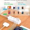 Cruise Essentials, USB C Travel Power Strip, Flat Plug Power Strip with 2 Outlets 3 USB Ports (1 USB C), 5ft Extension Cord Charging Station, Non Surge Protector for Cruise Ship, Travel, Home - Image 5
