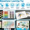 Busy Book for Kids, Montessori Autism Sensory Educational Toys, 12 Pages Toddler Preschool Activity Binder and Early Learning Toys - for Boys & Girls Develops Fine Motor Skills - Image 3