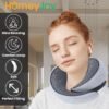 Travel Neck Pillows for Airplanes,360° Airplane Neck Pillow for Sleeping Travel Stability,100% Pure Memory Foam Airplane Pillow for Long Flight-Ideal for Travel & car - Image 3