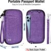 BKNOOU Passport Holder Family Rfid Blocking Travel Document Organizer,Travel Passport Wallet Waterproof Multiple Passport Holder for Traveling,Passport Organizer for Men Women - Image 5