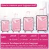 Luggafor Clear Pvc Suitcase Cover,20-30 Inch Luggage Cover for Wheeled Suitcase,Travel Luggage Cover (28inch) - Image 7
