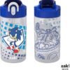Zak Designs Sonic Kids' 2-Pack Leak-Proof Water Bottles With Straw, Handle and Pop-Up Spout Cover - Image 3
