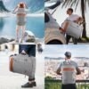 Vancropak Carry on Backpack, Extra Large 40L Airline Approved Travel Backpacks with 3 Packing Cubes for Women Men, Water Resistant Expandable Overnight Luggage Daypack Business Weekender Bag, Grey - Image 8