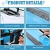 Windyun 12 Pcs Clear Luggage Cover Protector PVC Suitcase Cover Waterproof Dustproof Transparent Luggage Protector for Travel Wheeled Suitcase, Black Border (20 Inch) - Image 3