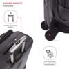 SwissGear Sion Softside Expandable Luggage, Dark Grey, Carry-On 21-Inch - Image 2