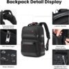 16 Inch Business Laptop Backpack for Men, Carry on Backpack for Airplanes, Water Resistant Travel Backpack Laptop Bag Computer Backpack Casual Daypacks with USB Port for Travel/College/Work - Image 4