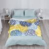 Blue Yellow and Navy Chrysanthemum Flowers Throw Blankets All Season Ultra Soft Warm Daisy Floral Fleece Blanket for Home Bed Sofa Couch Chair Outdoor Travel Camping 40x30 Inch - Image 6
