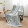 JOOJA Cooling Blanket for Hot Sleepers Queen Size Double Sided Ultra Cold Effect Cool Blanket for Adults Kids Pet Dogs Grey 90x90 Inches - Image 7