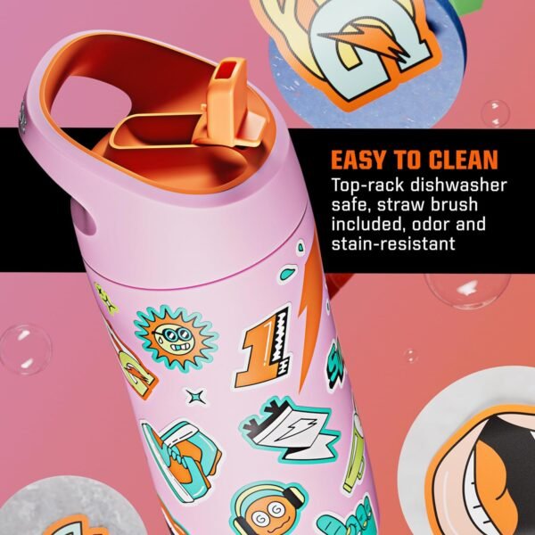 Gatorade Kids' Rookie Metal Water Bottle, 12oz, Stainless Steel Bottle, Double-Wall Insulation, Vacuum Insulated, Thermo Mug - Image 6