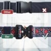 Travel Belt for Luggage - Stylish & Adjustable Add a Bag Luggage Strap for Carry On Bag - Airport Travel Accessories for Women & Men (Ethnic Blue) - Image 3