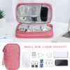 FYY Electronic Organizer, Travel Bag, Pouch, Carry Case Portable Waterproof Double Layers for Cable, Cord, Charger, Phone, Earphone Pink - Image 6