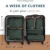 Compression Packing Cubes for Travel - Luggage and Backpack Organizer Packaging Cubes for Clothes (Green and Brown, 6Piece) - Image 6