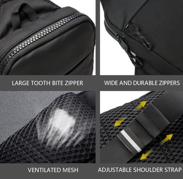 Mini Sling Bag for Men and Women, Small Crossbody Bag Trendy, Casual Waterproof Phone Chest Bag for Travel - Image 5