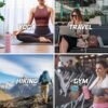 Goflex Collapsible Water Bottle - 16.9 oz/500 ml, Reusable Silicone, BPA-Free, Perfect for Travel, Gym, Camping, and Hiking - Portable & Leak-Proof Sports Water Bottle with Carabiner - Image 7
