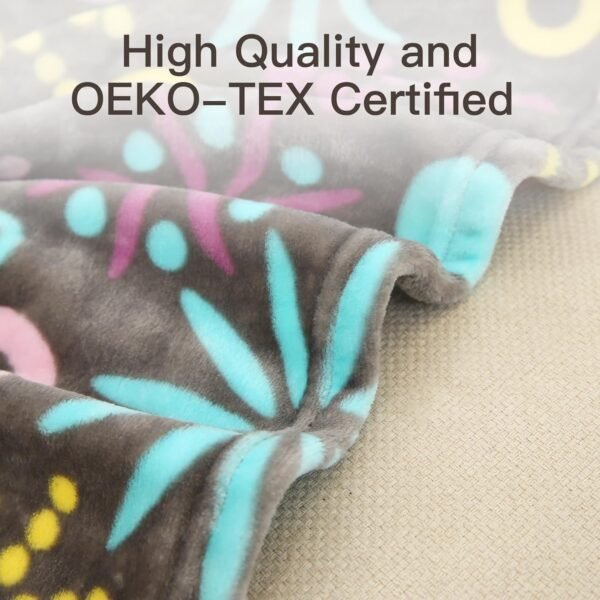 Fleece Throw Blanket with Canvas Tote Bag Gift Set- Lightweight Soft Cozy Fuzzy Fluffy Blankets Blanket for Couch Special Design Pattern 50 * 60 inches 300 GSM - Image 6
