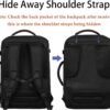 MATEIN Carry on Backpack, Extra Large Travel Backpack Expandable Airplane Approved Weekender Bag for Men and Women, Water Resistant Lightweight Daypack for Flight 40L, Black - Image 4