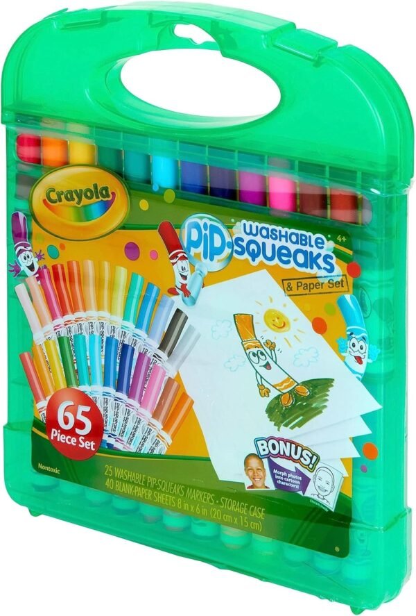 Crayola Pip Squeaks Marker Set (65ct), Mini Washable Markers for Kids, Kids Art Supplies for School, Kids Travel Activity, 4+ - Image 8