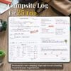 JUBTIC Camping Journal and RV Travel Log Book, A5 Adventure Journal for 25 Camping, Hiking Journal, Family Travel Books Camper Essentials Camping Gifts for Women-Dark Green - Image 3