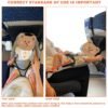 Travel Footrest for Airplane, Toddler Airplane Seat Extender Travel Bed, Portable Flight Foot Rest Hanging on Airplane Seat Table with Side Pockets, Toddler Flying Travel Essentials- Fit Economy Seats - Image 4